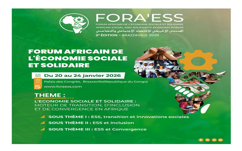 Brazzaville accueille la 2ème édition du Forum Africain de l’Économie Sociale et Solidaire