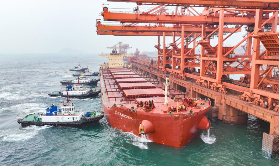 Le premier minerai de fer de SimFer est arrivé au port de Dalian en Chine 
