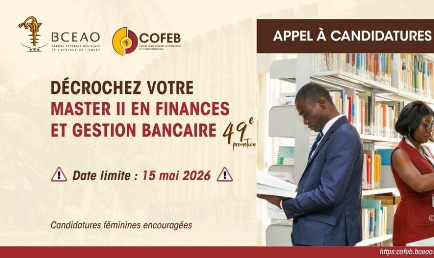 Appel à candidatures pour la 49e promotion du cycle diplômant du COFEB