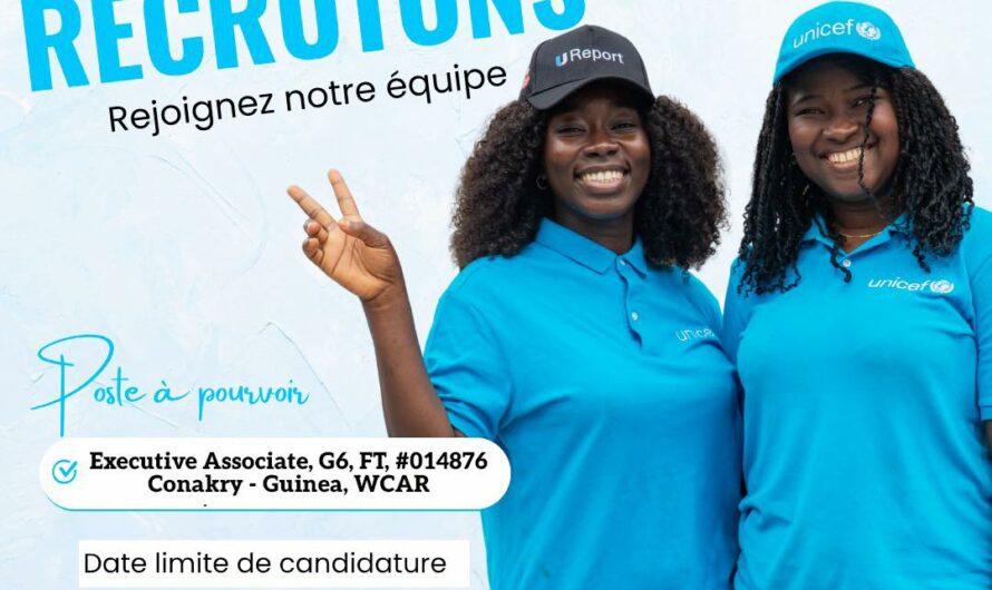 L’UNICEF recrute en Guinée