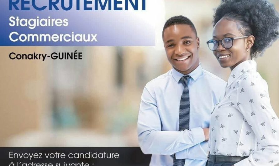 ACTIVA Guinée recrute des Stagiaires Commerciaux !
