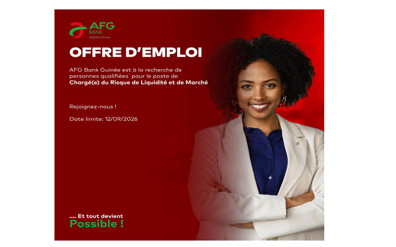 AFG Bank Guinée recrute