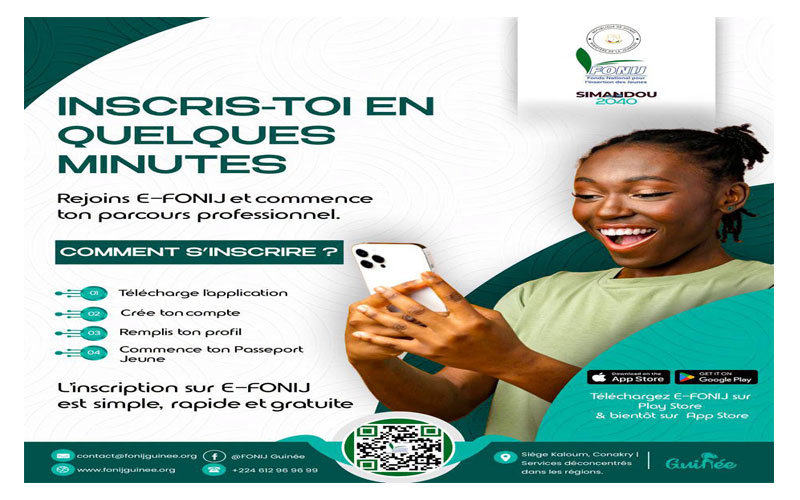 Le FONIJ lance « eFonij », la nouvelle plateforme numérique au service de l&rsquo;insertion des jeunes en Guinée