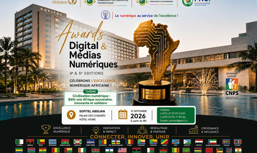 Abidjan s&rsquo;apprête à vibrer au rythme des Awards Digital et Médias Numériques d’Afrique 2026