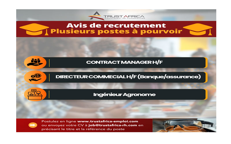 Trust Africa : Avis de Recrutement De Plusieurs Postes