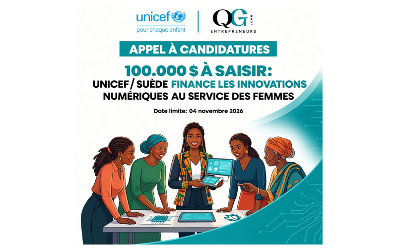 Appel à candidatures d&rsquo;entreprises/startups proposant des solutions numériques pour les femmes (Jusqu&rsquo;à 100 000 $ US de financement)